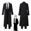 Makima Cosplay Anime Chainsaw Man Costume Black Trench Shirt Uniform Wig Suit Halloween Clothes for Women Nurse Full Set Gloves