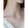 (925 Silver) Bloomet Flower Pendant Necklace Nz2478