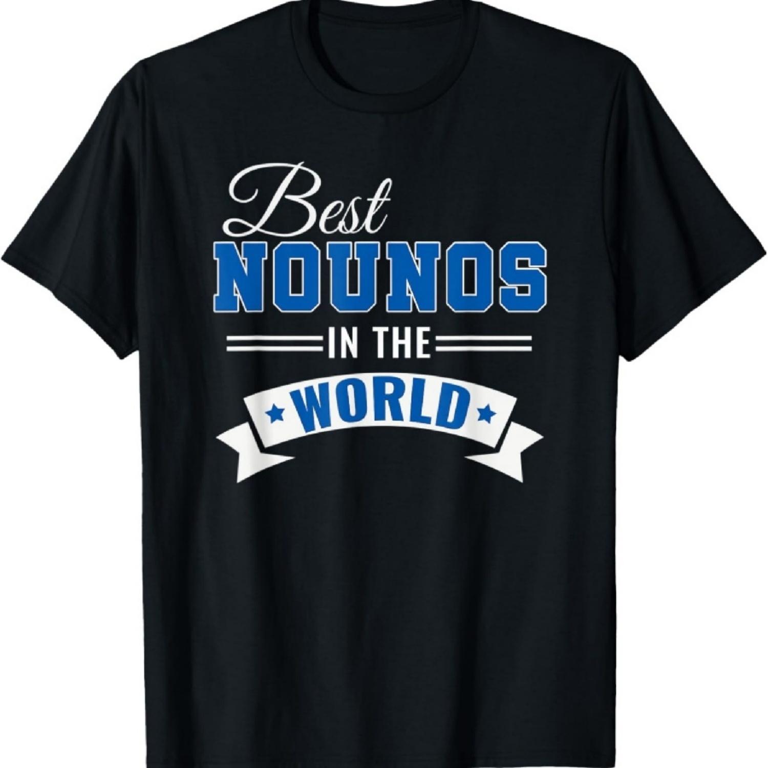 

Mens Best Nounos In The World Greek Godfather T-Shirt XXXXXL чорний