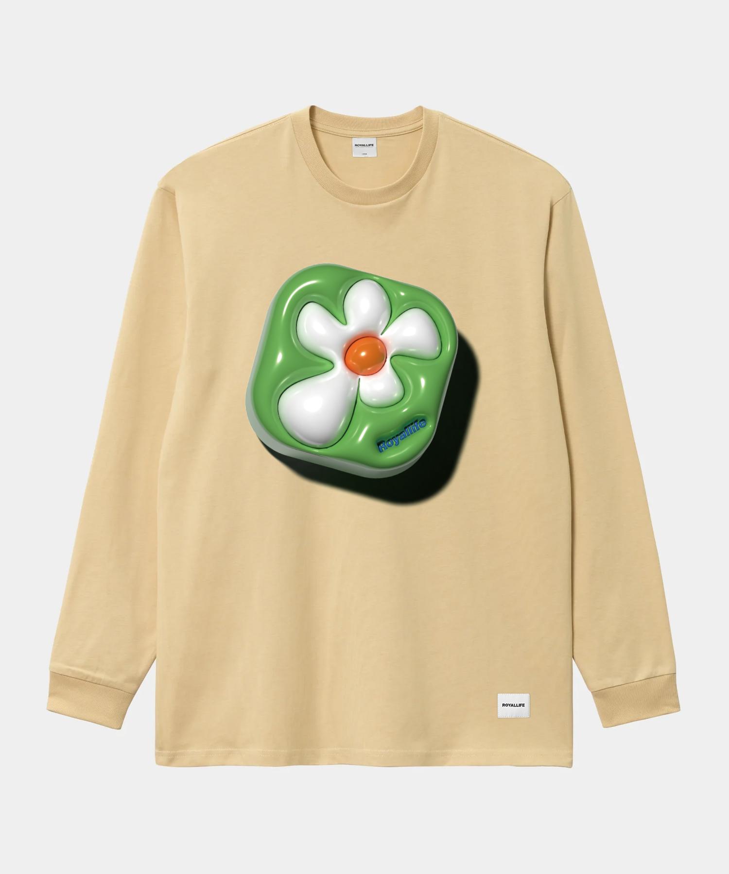 Royal Life Rllr3007 3D Balloon Graphic Long Sleeve - Vanilla Vanilla/M
