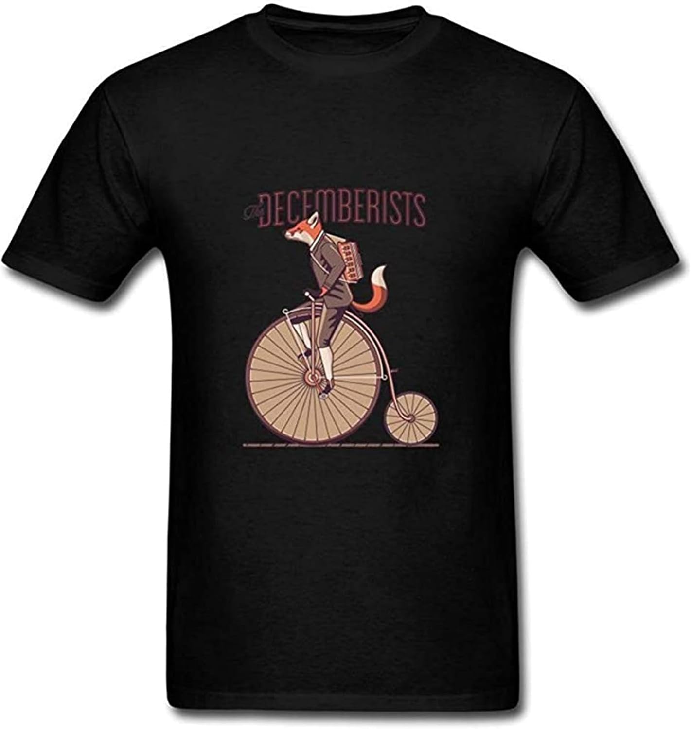 Men s The Decemberists Short Sleeve Cotton T Shirt Black XXL чёрный