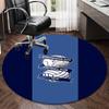 1PC round rug Birming-ham Football Club Printed Round Area Rug ,Rug For Home Office, Round Chair Rug, Decorative Carpet Fan gifts Christmas gift