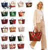 Fashionable Commuter Bags Christmas Tote Bag, Large PVC Shoulder Waterproof Classic Gift Purse for Women Daily Shopping, Holiday Parties Casual Street