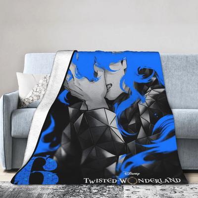 Twisted Wonderland Idia Shroud Knitted Blanket Fleece Ignihyde Game Soft Throw Blanket for Bedspreads Quilt Portable