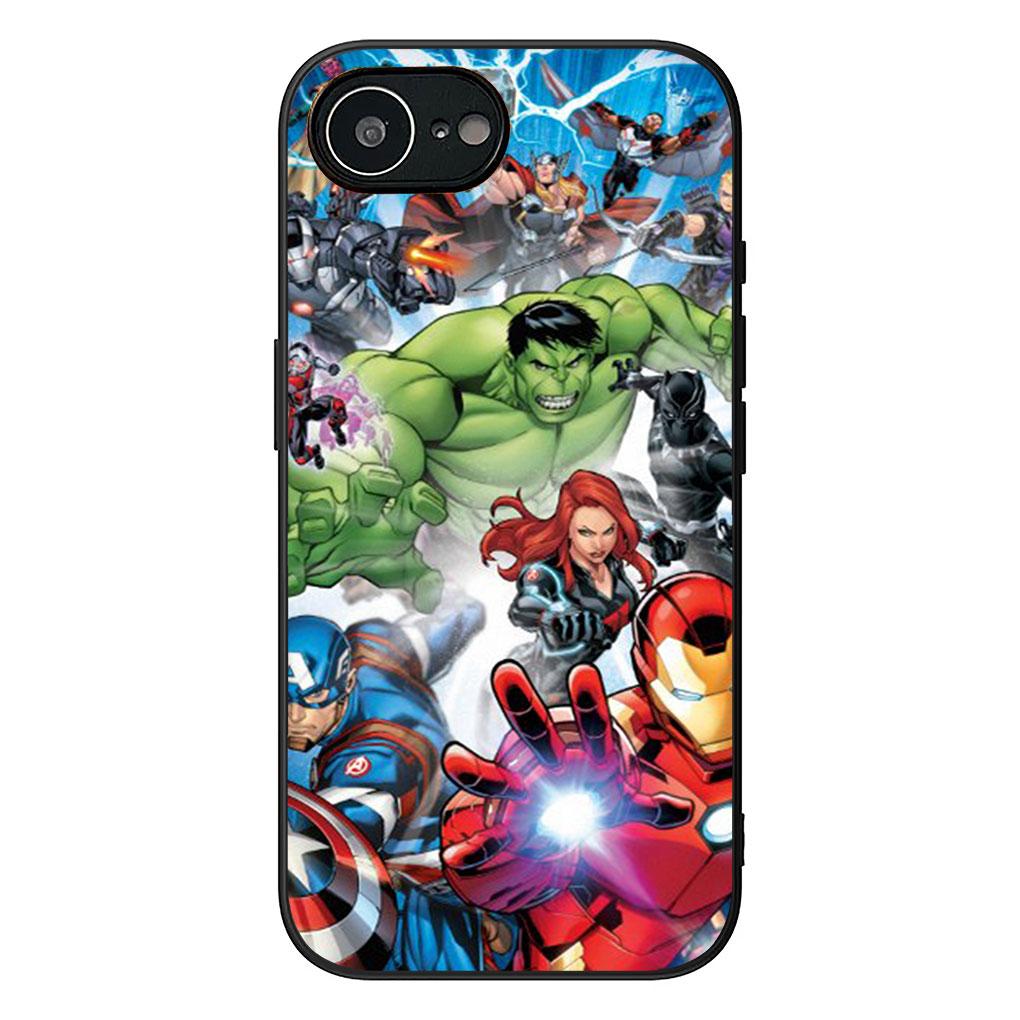 Avengers Marvel Hulk Iron Spider Man Phone Cover for Samsung Galaxy S22 S21 S20 FE Ultra Plus A35 A36 A55 A37 A33 A34 A57 Case
