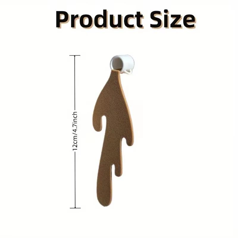 2pcs Creative Coffee Cup Bookmark Trim, Spilled Coffee Bookmark Spilled Coffee Bookmar