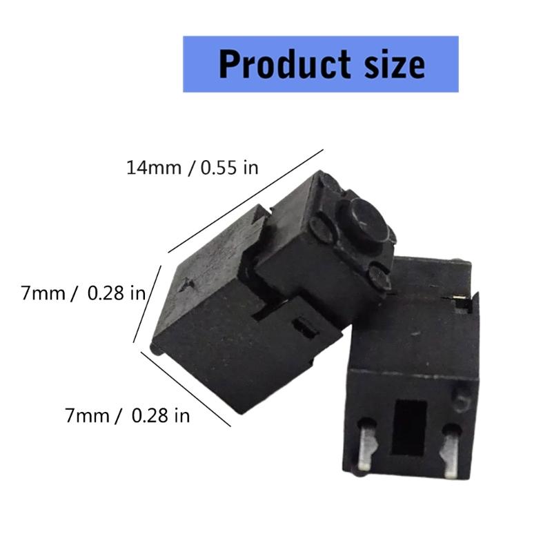 Precise 14mm Mouse Microswitch Scroll Wheel Middle Button 2Pin for DeathAdder Gaming Mouse