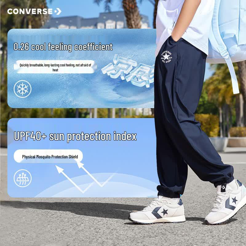 Converse Unisex Kids Summer Sun Protection Jogger Pants