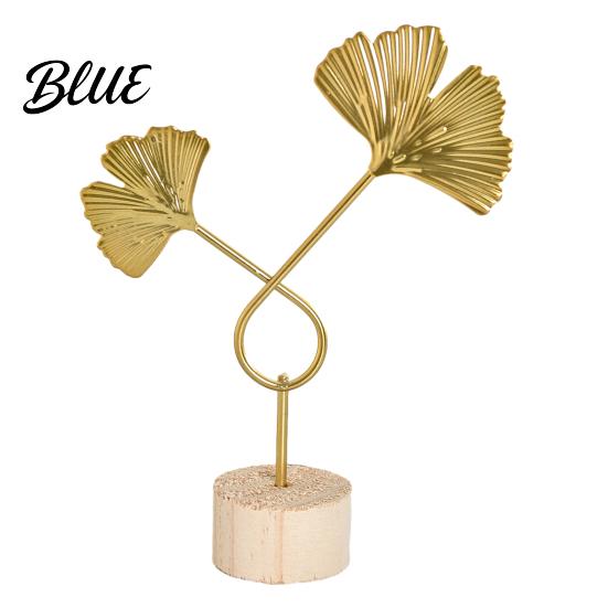 Ginkgo Leaf Sculpture Golden Statue Anti-Rust Anti-Oxidation Decorative Art Iron Premium Piece