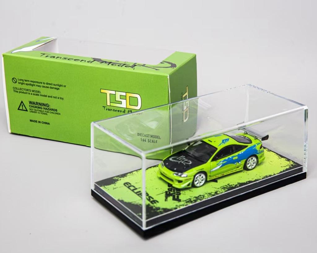 TSD 1:64 Scale Eclipse Alloy Diecast Car Model Mini Sports Vehicle Collectible Toy Car for Hobbyist Collection Display Gift