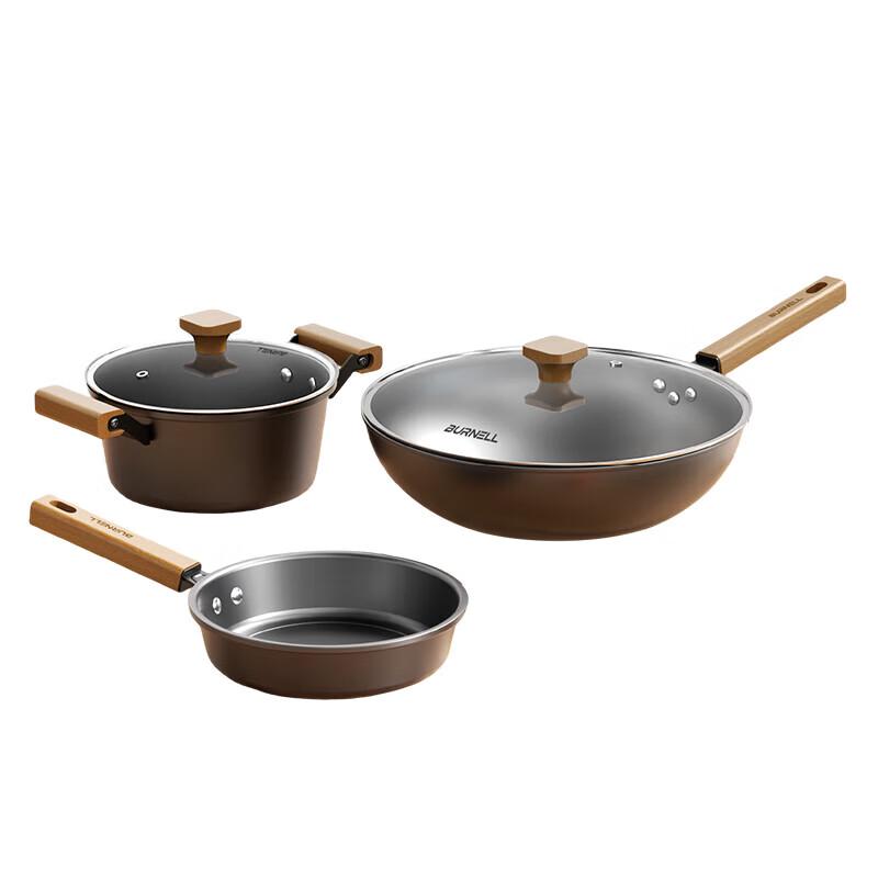 Burnell Fierce Fire Craftsmanship 3-Piece Cookware Set