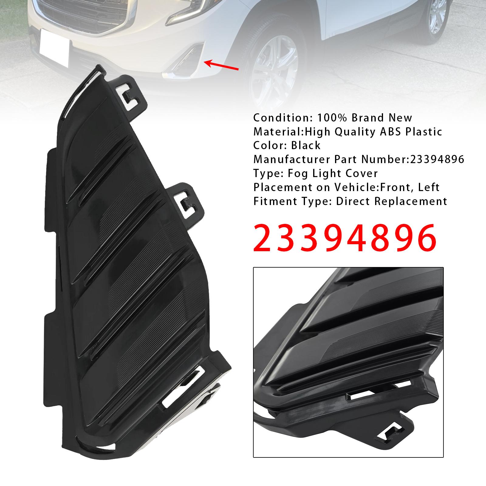 Artudatech Pair Fog Light Covers For GMC Terrain 2018-   23394897 23394896 Left