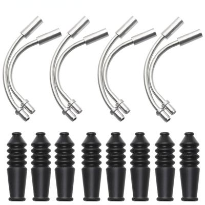 8Sets V Brake Noodles Cable Guide Bend Tube Pipe Sleeves Protector Hose Brake Noodle Bicycle Parts For MTB Mountain Bike