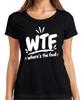 WTF Where's the Food Funny Hunger Saying Gift Sarcasm Food Ladies T-Shirt
