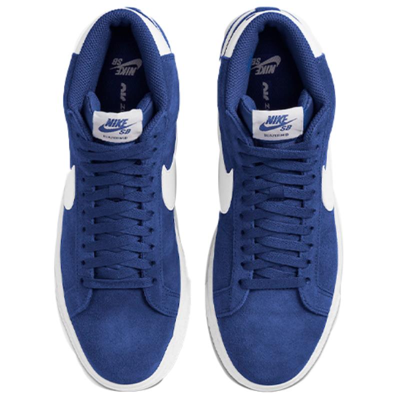 Nike Sb Blazer Mid Royal Blue White Skateboard Shoes 864349-403