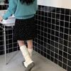Korean Turn Cuff Leg Warmers for Women Cable Knit Stretchy Footless Socks Students Solid Color Boot Covers Streetwear