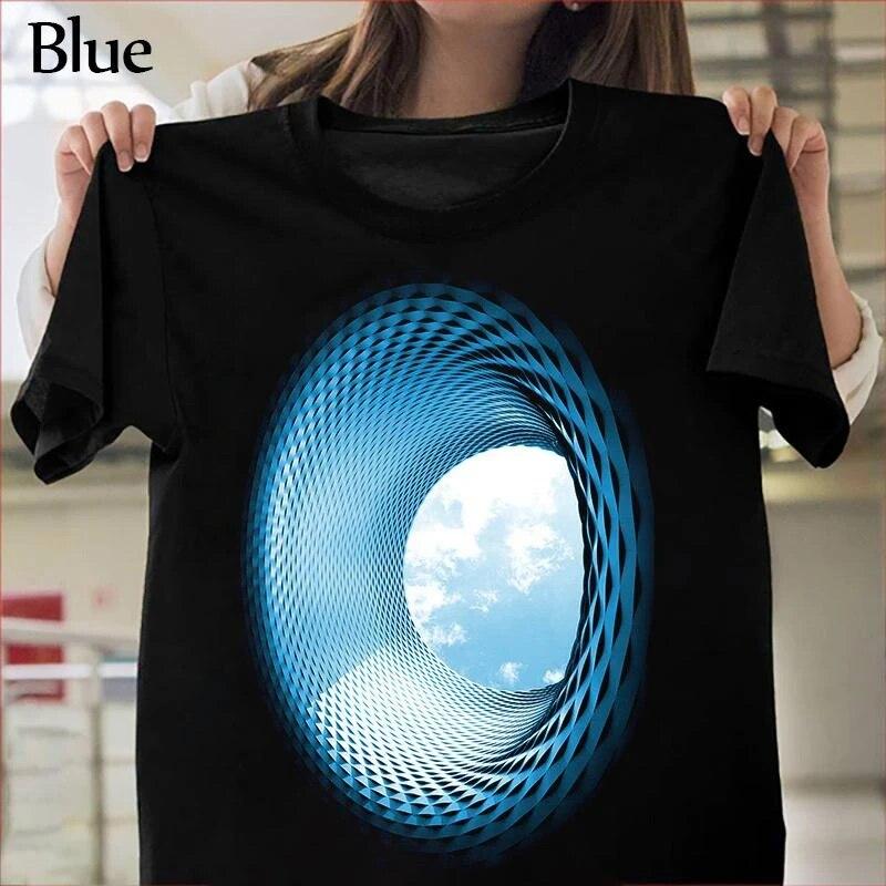 

Новые мужские и женские персонализированные забавные 3d футболки, летние уличные повседневные свободные крутые черные футболки M