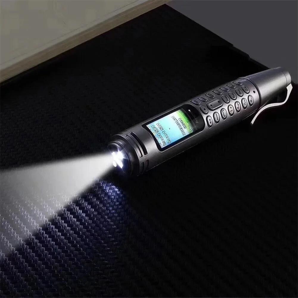 AK007 Mini Kapesní Telefon ve Tvaru Pera GSM 2G Telefon 0,96palcový Displej Dual SIM Tyčový Mobilní Telefon Podpora Bluetooth Hlasový Záznamník MP3 FM