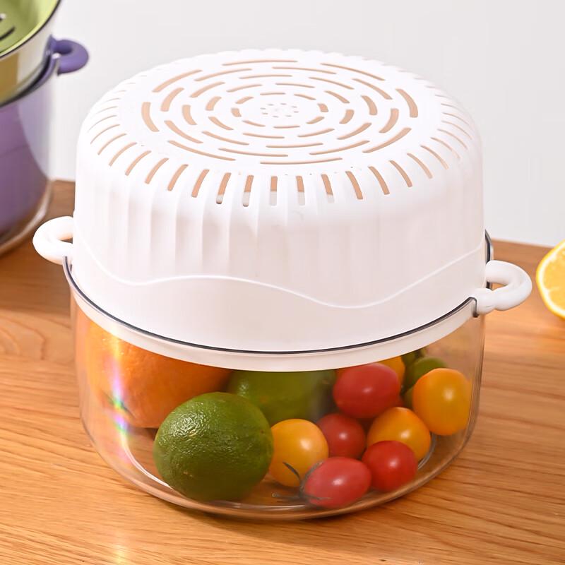 Plastic Vegetable & Fruit Washing Basket Set