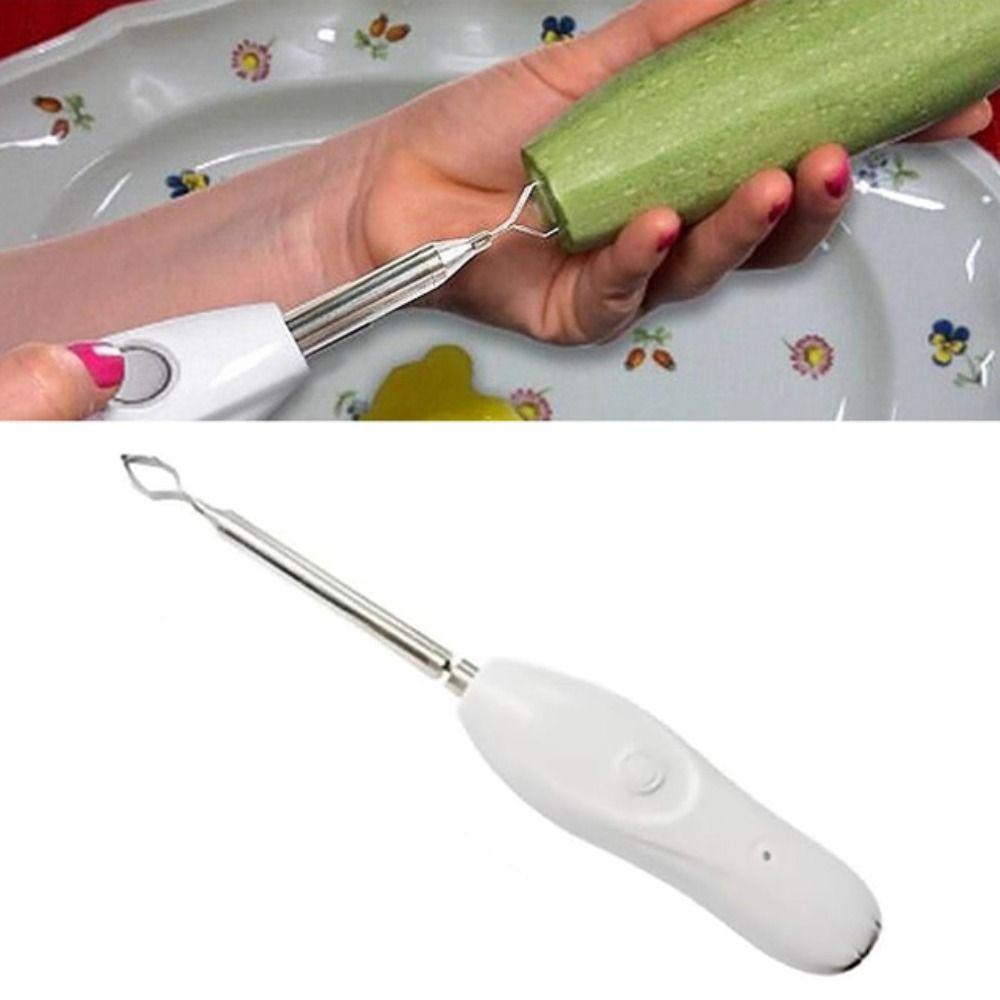 Replaceable Head Electric Vegetable Core Digger Stainless Steel Effort-saving Electric Fruit Corer Wear-resistant Efficient