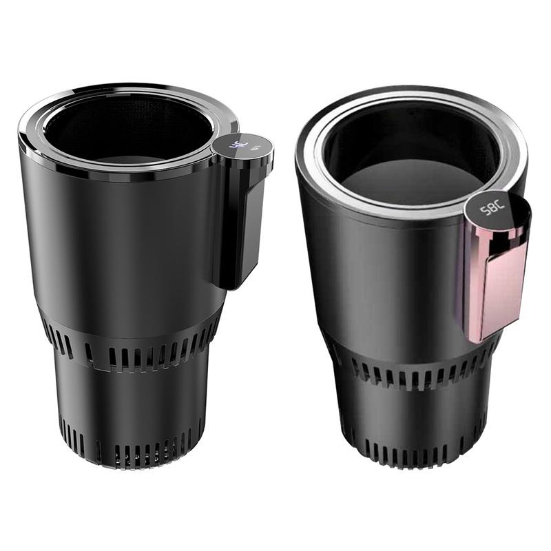 Car Heating Cooling Cup 2 in 1 Car Office Cup Warmer Cooler 12V Smart Cup Mug Holder Tumbler Cooling for Drink Can Baby Bottle
