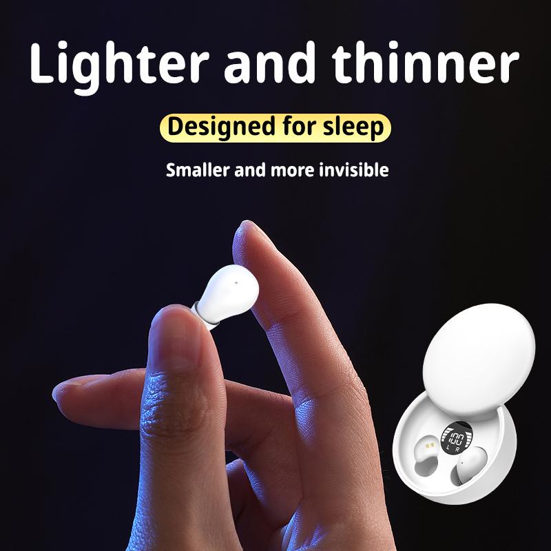 Sk26 Tws Wireless Bluetooth 5.4 Headphones In-Ear Invisible Sleep Earbud With Mic Noise Cancelling Earphones Hifi Music Headset
