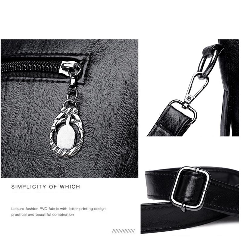 Yogodlns Luxury Handbag Women PU Leather Shoulder Bag Large Capacity Top-handle Bag Vintage Crossbody Bag Brands Lady Pouch Sac