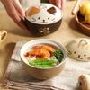 Ceramic Soup Bowl Cute Cartoon Animals With Lid Cat Household Instant Noodles Bowl Rice Bowl Tableware Japanese Creative