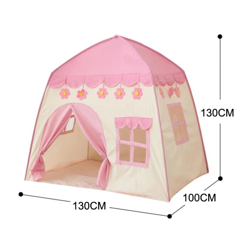 Children s Tent Indoor Outdoor Games Garden Tipi Princess Castle Folding Cubby Toys Tents  Enfant Room House Teepee Playhouse розовый