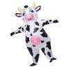 Déguisement Gonflable de Vache pour Adultes, Costume d'Animal Gonflable Amusant de Vache pour Fête Cosplay Noël Halloween Défilé Carnaval Festival