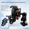 Shockproof Metal Phone Holder for Electric Cars, Bikes, and Motorcycles