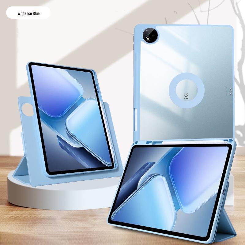 ViVoPad5Pro SE Magnetic Tablet Case: Acrylic & Leather, Compatible with IQOO5 1213