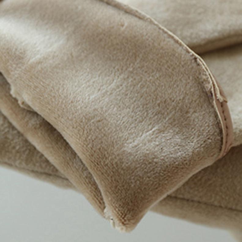 Women Warm Fingerless Flip Mittens Autumn and Winter Touch Screen Driving Gloves