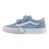 Vans Old Skool V Classics Fashion Comfortable Low Top Kids Skate Shoes Kids sneaker Blue VN000D4DCFL