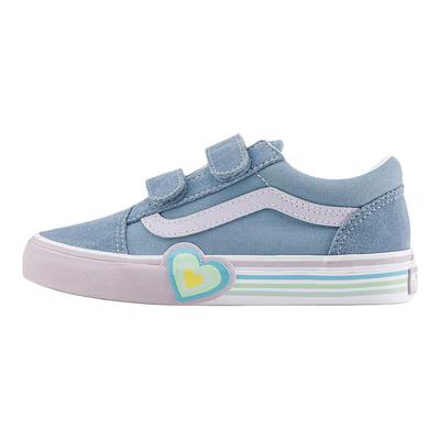 Old Skool V Classics Fashion Comfortable Low Top Kids Skate Shoes Kids Sneaker Blue VN000D4DCFL