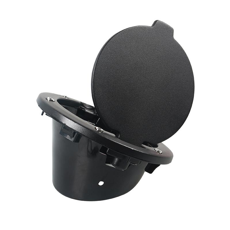 Fuel Tank Cap Cover Auto Car Aluminum Alloy ABS Fuel Door Gas Lid Tank Cap Cover Black for Jeep Wrangler JK JKU 2007-2018