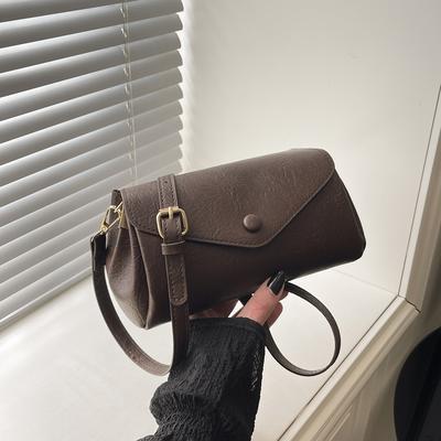 Small Bag Women'S Fashion Pu Shoulder Messenger Bag Niche Design Texture Commuter Small Square Bag