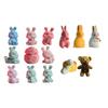 Bunny Series Fondant Epoxy Molds Manual Candle Aromath Soap Molds for Decor