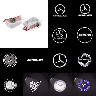 Mercedes Benz LED Car Door Light Logo HD Laser Decor Project Ghost Lamp For W176 W205 W166 W246 W212 A B C M ML GLA GLS E Class