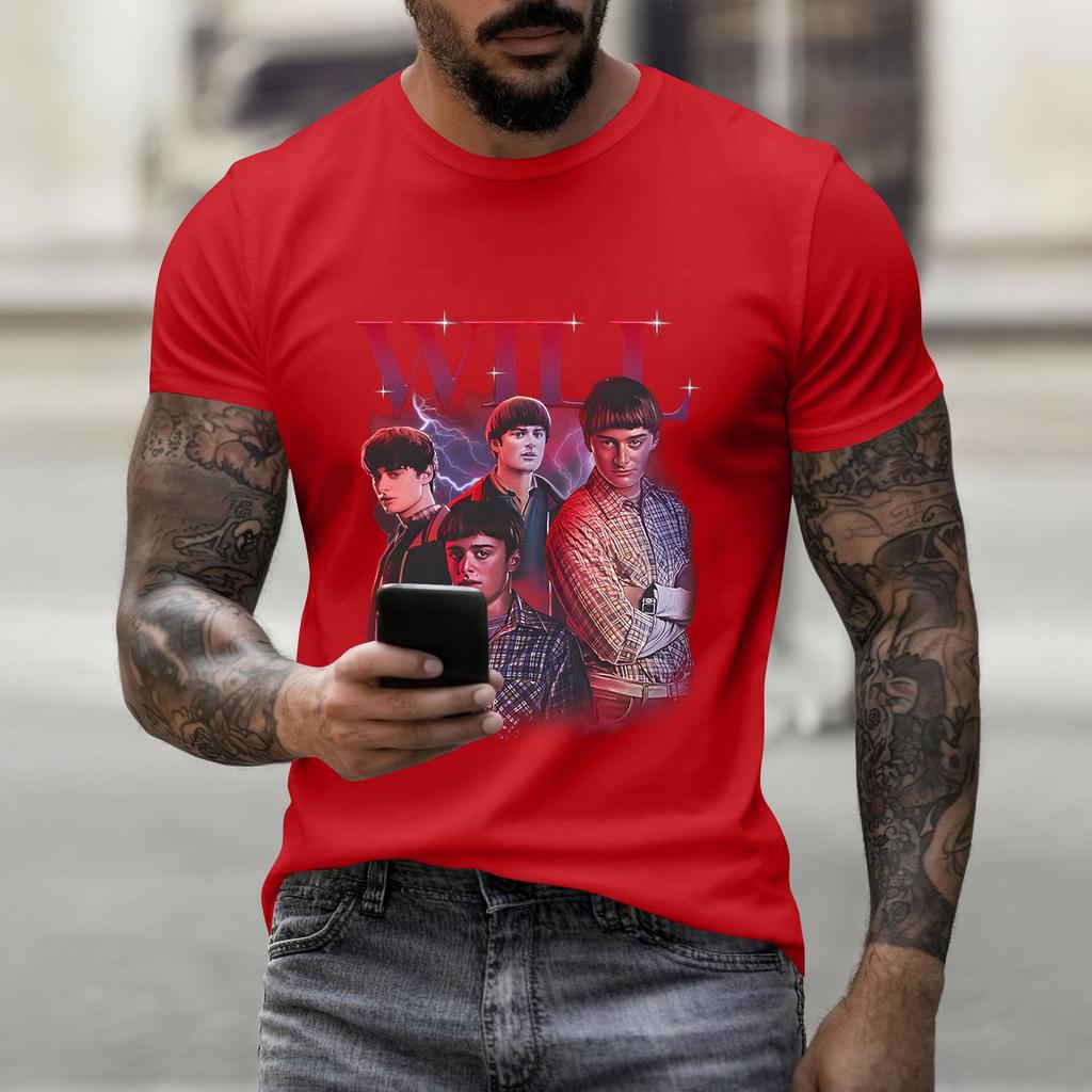 Fashion Round Neck Raglan Short Sleeve Workwear Printed Tops Ladies Summer Tops