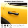 Carbon Fiber Side Door Handle Cover Trim Decor Kit For Ford Bronco Sport -25