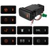 Universal Car Push Switch Button DRL Fog Light Power Fan Heating Radar Music for Toyota Land Cruiser LC100 4700 4500 LX470 Prado