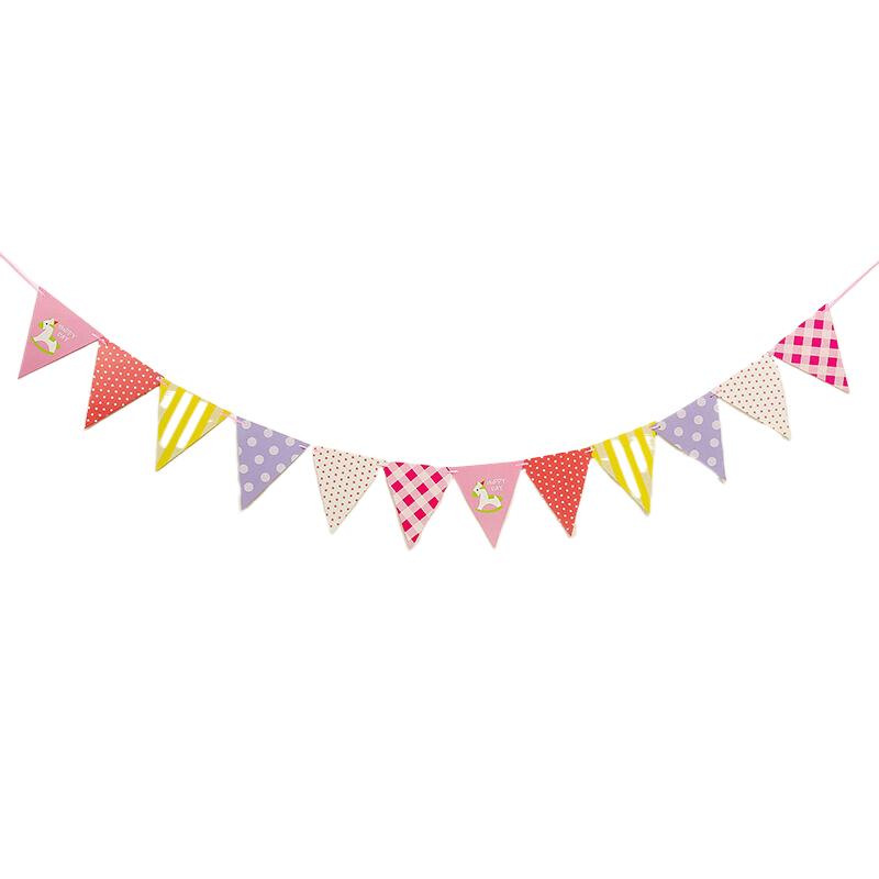 Barevné vlaječky vánoční narozeninová svatební závěsná bannerová párty pro domácí dekoraci