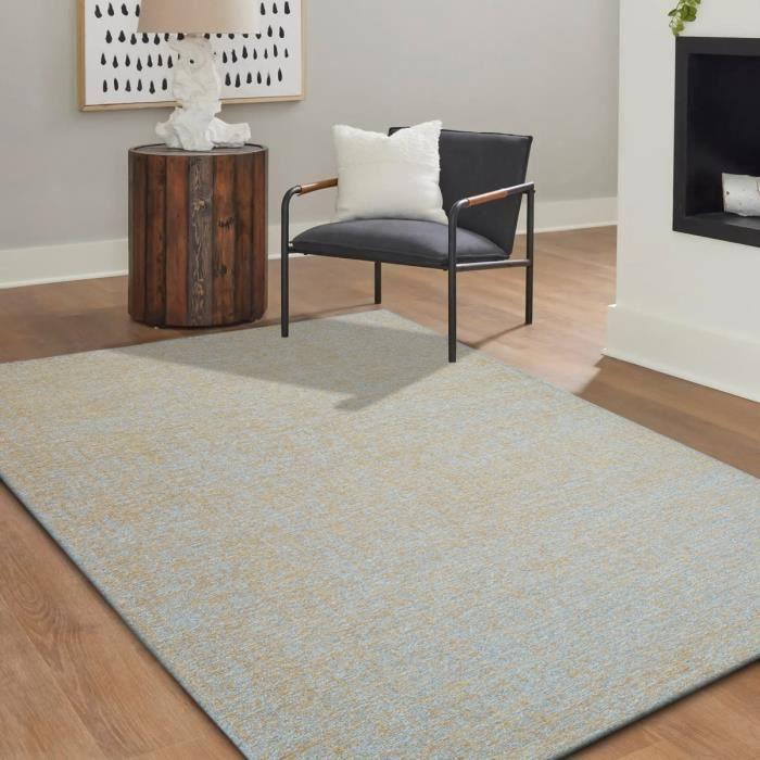 Tapis en laine jaune or 160x230