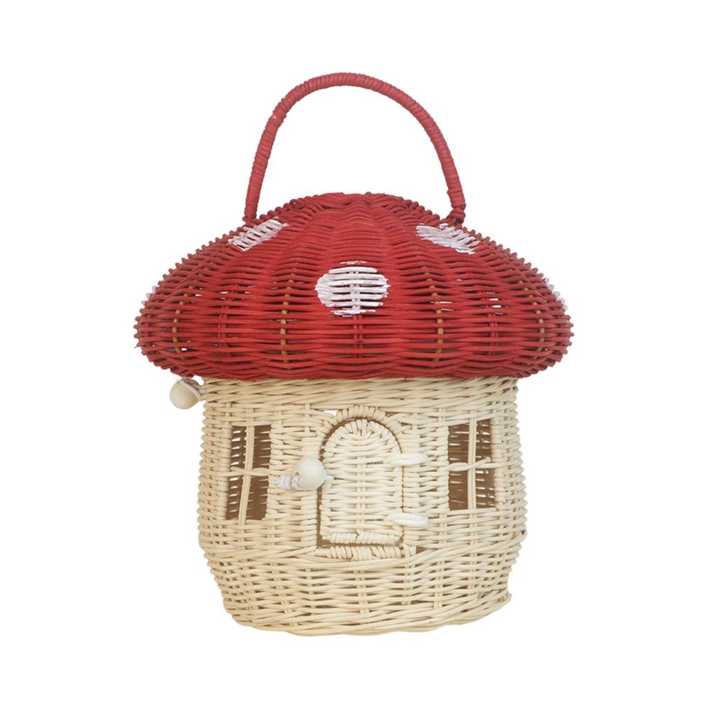 Wicker Modeling Basket, Storage Basket, Children's Outdoor Hand-held Picnic Basket, Hand-woven Flower Basket