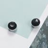 E1446 Magnet Rhinestone Magnet Ear Clip, Unisex Round Earrings Earclip