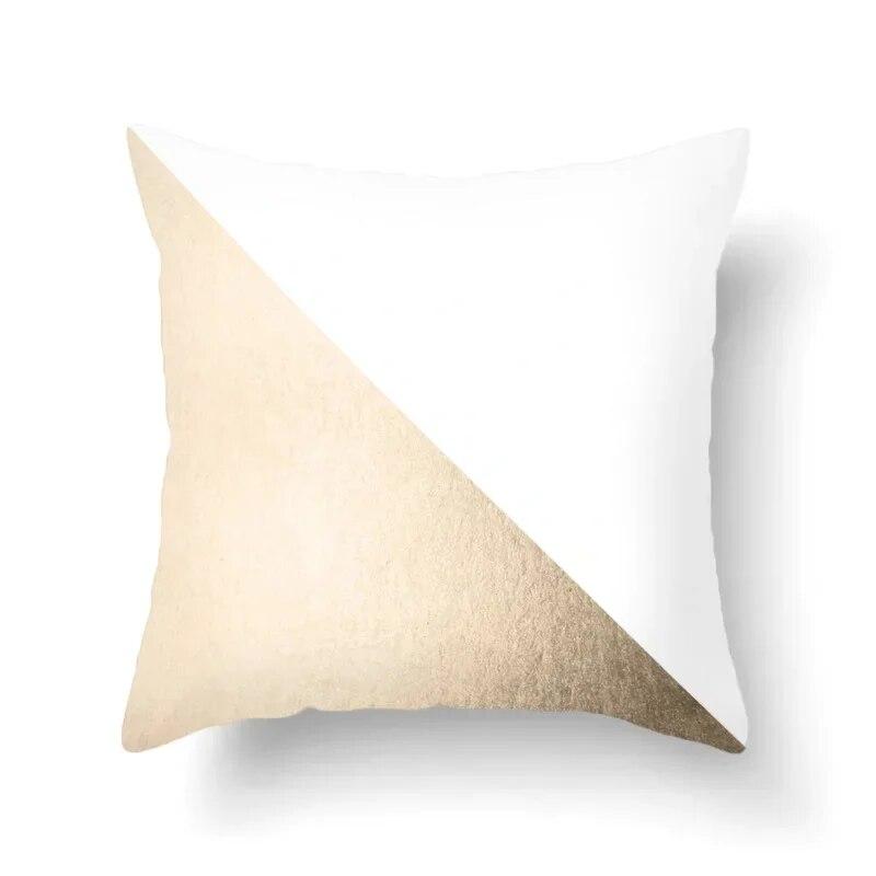 Nordic Fashion Simple Geometric Abstract Cushion Peach Skin Decoration Pillowcase Living Room Sofa Home