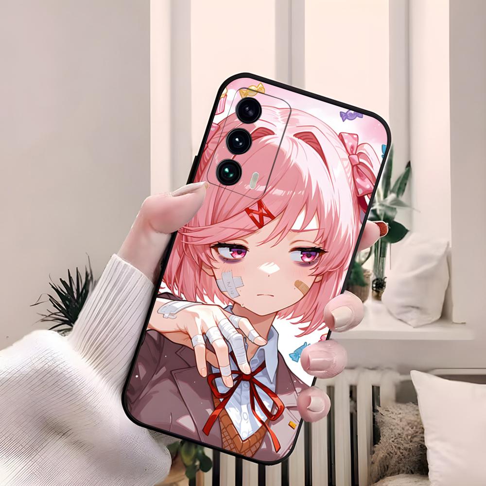 Cartoon Character Natsuki Phone Case For Samsung S26 S25 Edge S24 S23 S22 S21 S20 Ultra Plus Fe A55 56 15 4G 5G Galaxy Silicon C