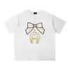 2025 Summer Girls' T-shirt Children's Top Children's Fashionable Casual Clothing Letter Printed Baby Girl Top T-shir