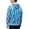 FILA All Over Print Loose Casual Knit Hoodie Men hoodies Light-Mist-Blue F11M319210F-LB